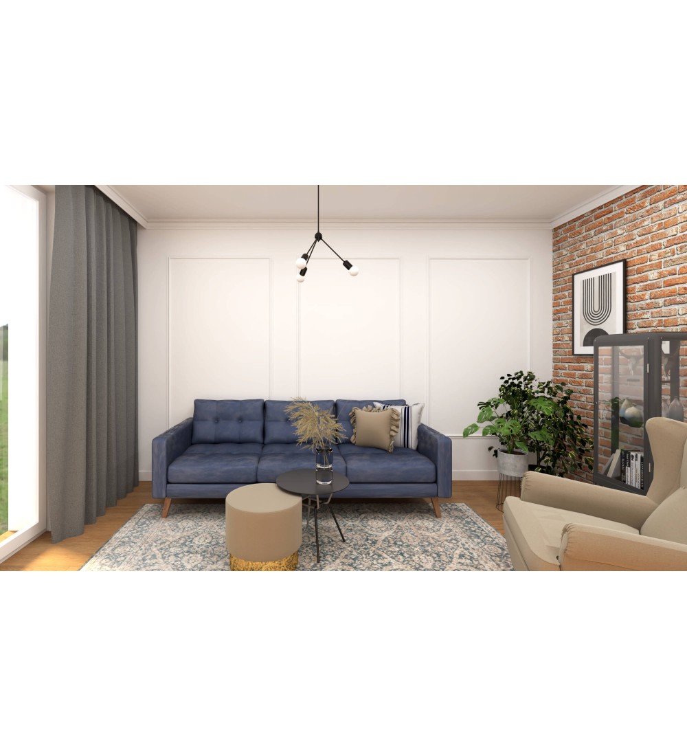 Grey Trio Hanging Lamp