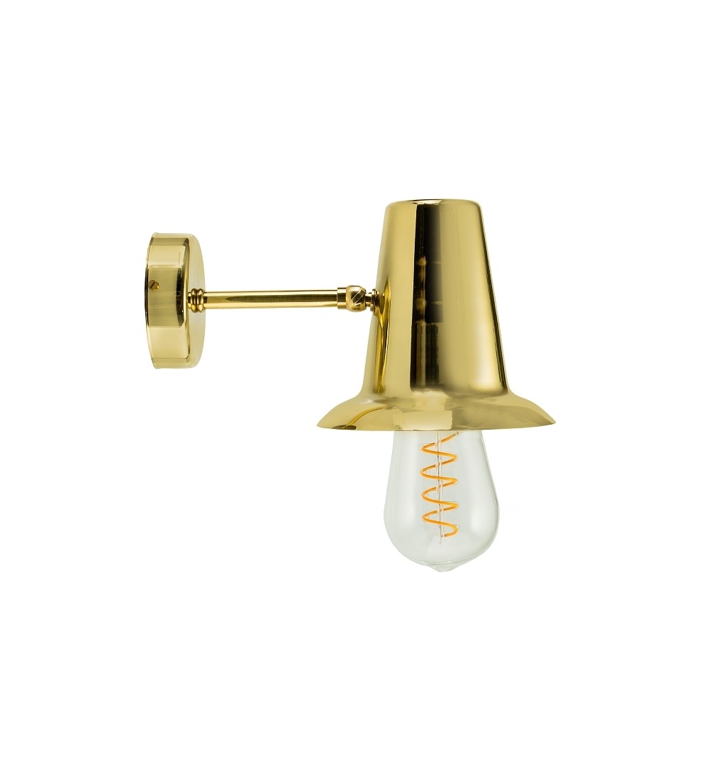Wall Loft Lamp Big Milk Brass