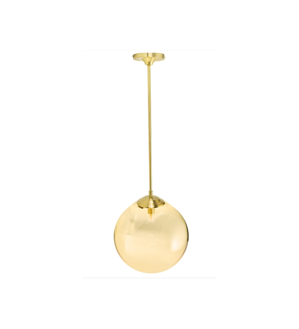 Lampa Origins B30 Mosiądz - klosz miodowy