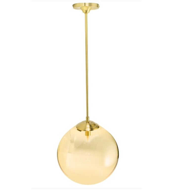 Lampa Origins B30 Mosiądz - klosz miodowy