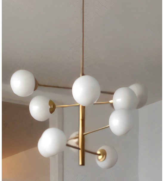 Origins of Light Solar Lamp Brushed Brass
