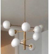 Origins of Light Solar Lamp Brushed Brass