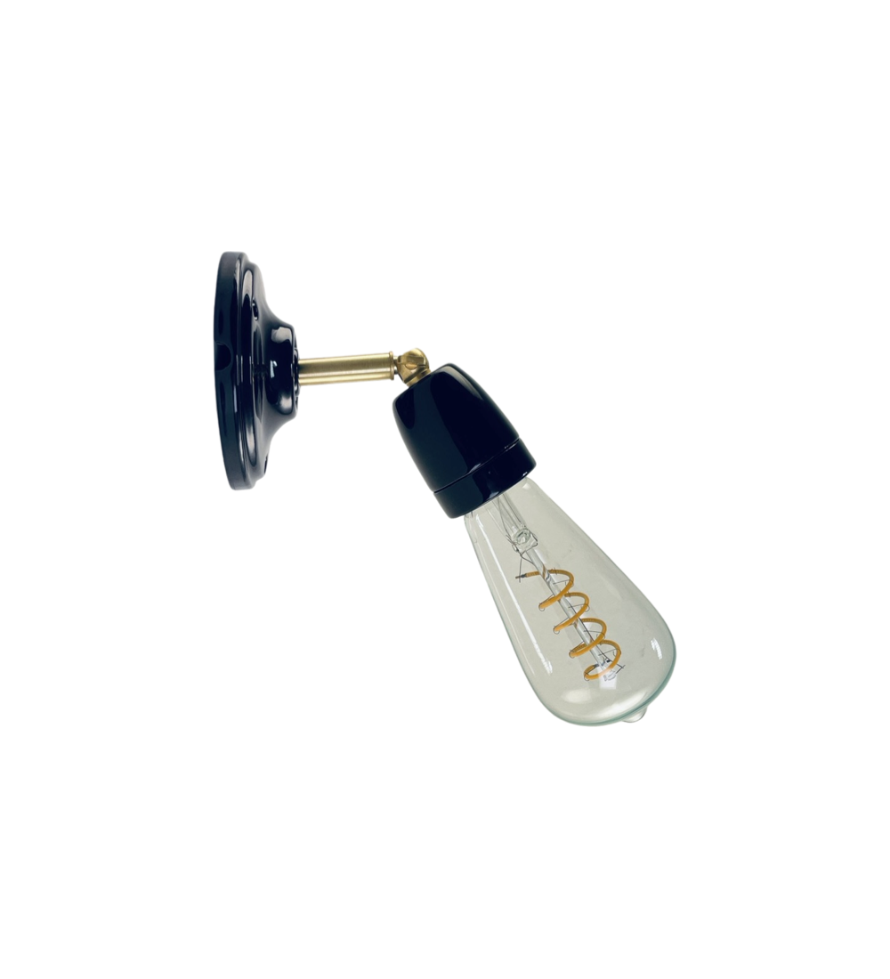 Kinkiet loft Origins Ceramic Czarny