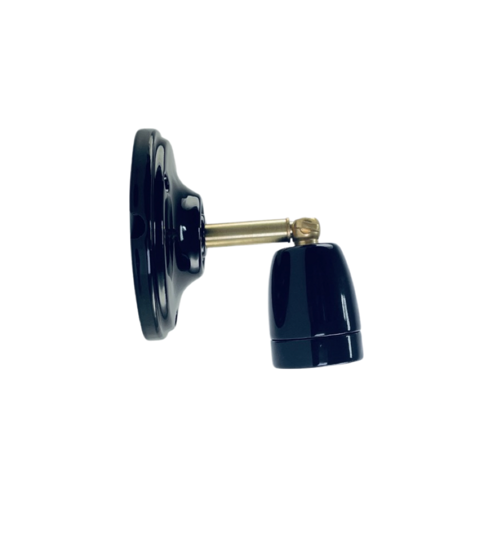 Wall Loft Lamp Ceramic Black