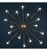 Kinkiet loft Origins T91 Mosiądz