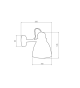 Wall light T14 Origins of Light white