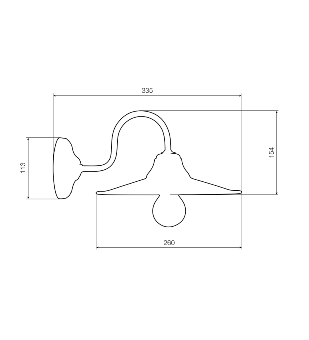 Wall Loft Lamp T53 Grey