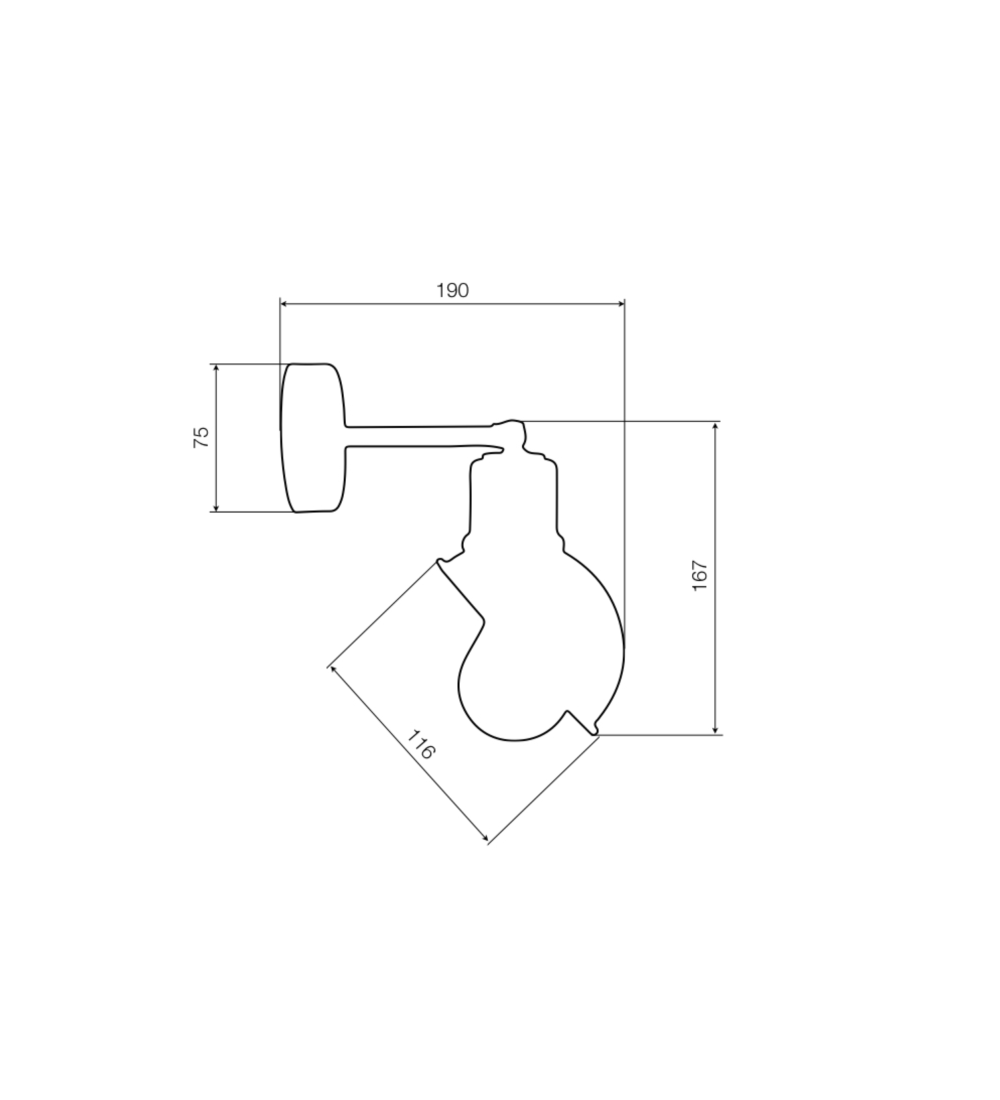 Kinkiet Loft Origins T55 Nikiel