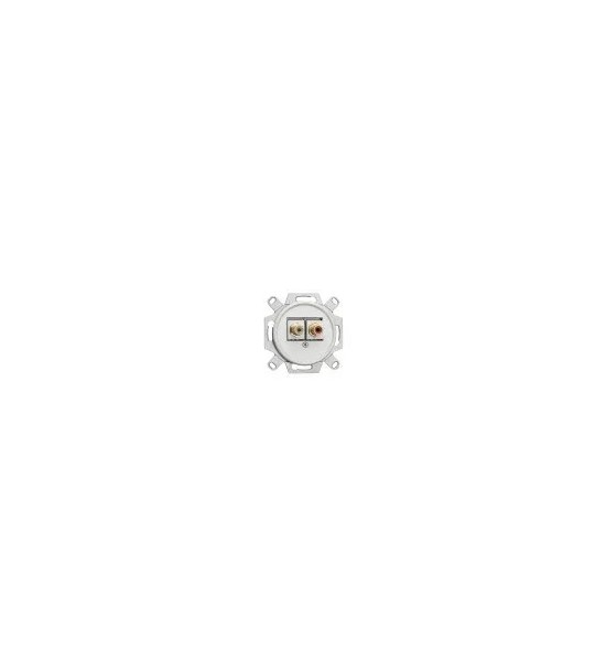 THPG 101350 Gniazdo Cinch czerwone/białe, duroplast
