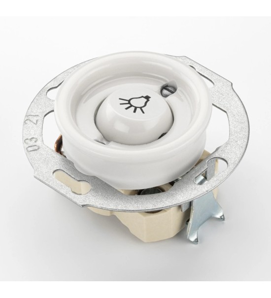 THPG 173077 Przycisk zwierny z symbolem Światło porcelana biała — zdjęcie 3