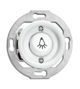 THPG 173077 Przycisk zwierny z symbolem Światło porcelana biała