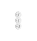 2 x Łącznik obrotowy 186886 + Gniazdko 176400 + 2 x Ramka 176425 + Ramka 176426