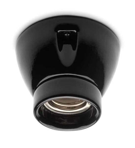 THPG 152649 Oprawa sufitowa porcelanowa E27 czarny