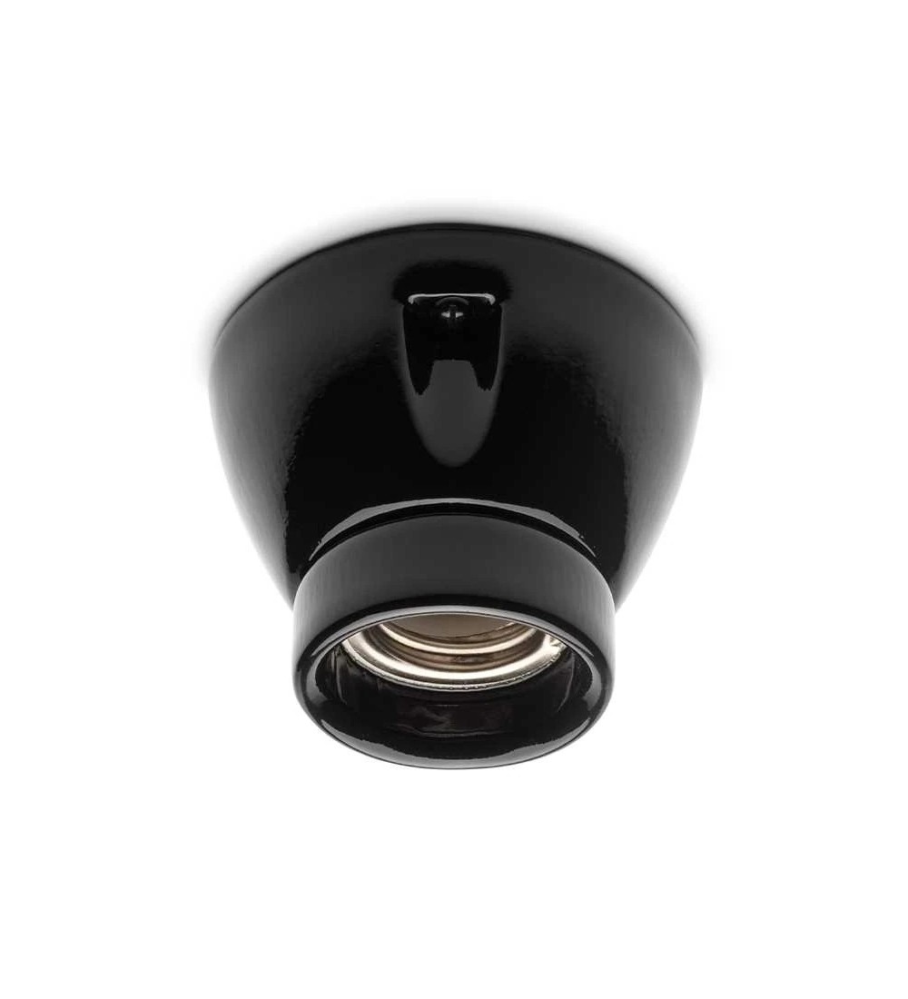 THPG 152649 Oprawa sufitowa porcelanowa E27 czarny