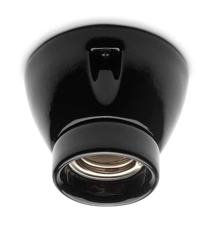 THPG 152649 Oprawa sufitowa porcelanowa E27 czarny
