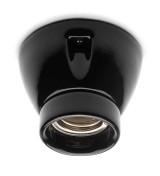 THPG 152649 Oprawa sufitowa porcelanowa E27 czarny