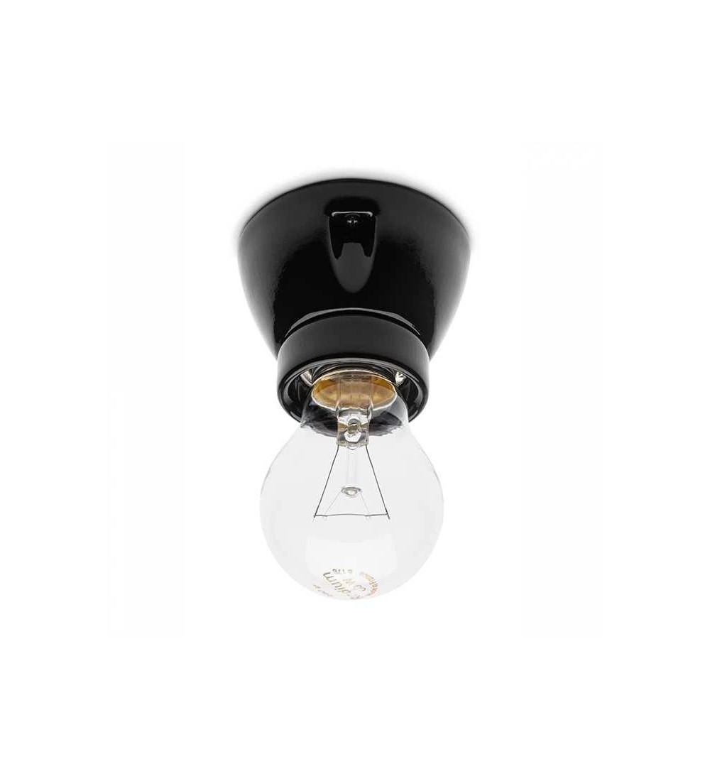 THPG 152649 Oprawa sufitowa porcelanowa E27 czarny — zdjęcie 2