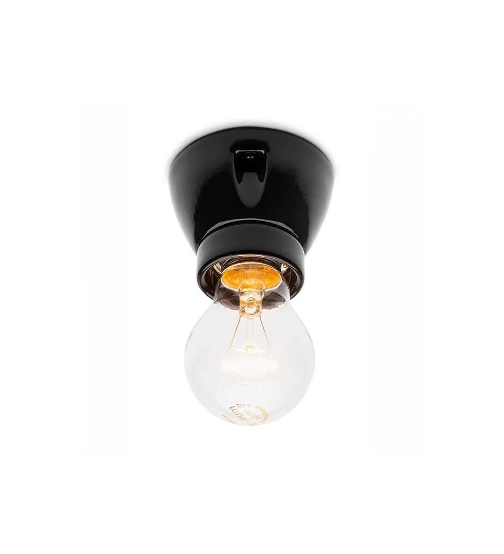 THPG 152649 Oprawa sufitowa porcelanowa E27 czarny — zdjęcie 3