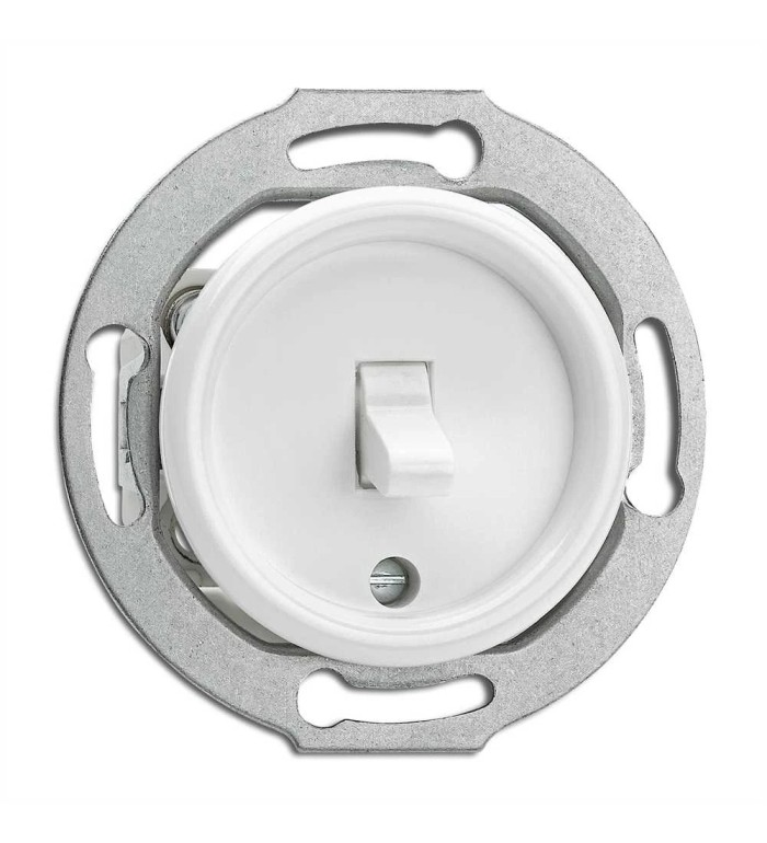 THPG 176405 Włącznik dźwigniowy pojedynczy/schodowy duroplast biały