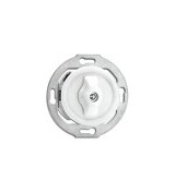 THPG 100376 Włącznik obrotowy dwubiegunowy porcelana biała