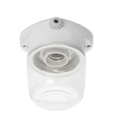THPG 100752 LISILUX lampa sufitowa fi 95 biały, szkło przezroczyste
