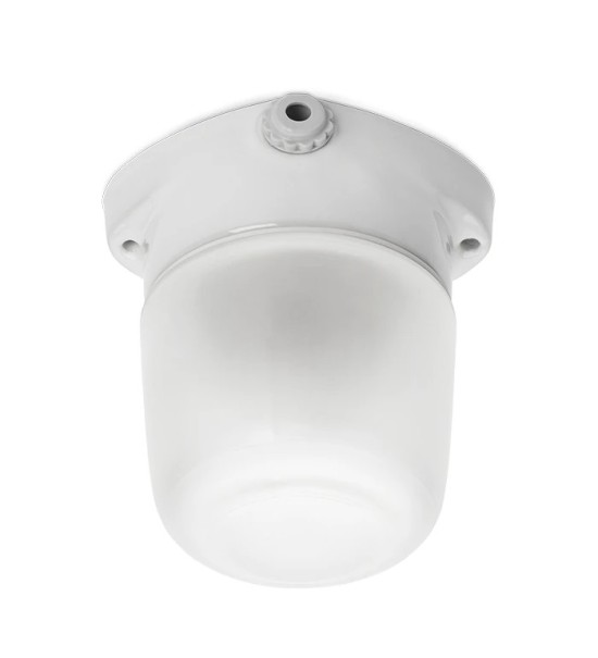 THPG 100753 LISILUX lampa sufitowa fi 95 biały, szkło matowe