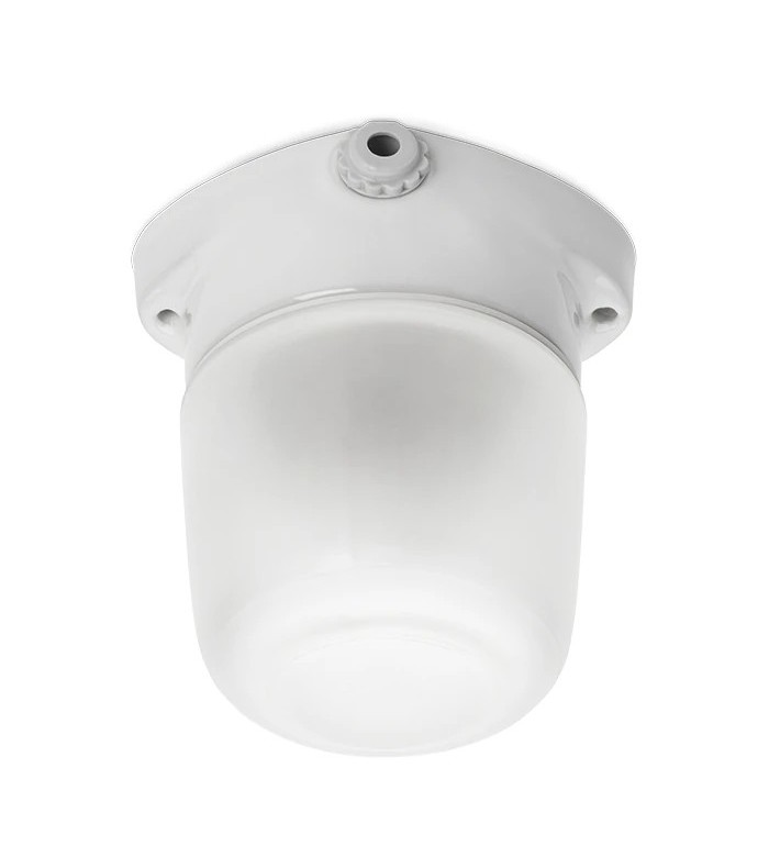 THPG 100753 LISILUX lampa sufitowa fi 95 biały, szkło matowe