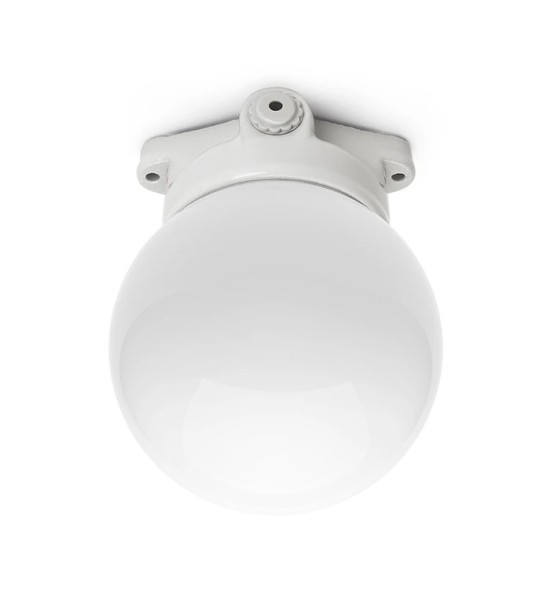 THPG 100796 Lampa sufitowa LISILUX biała L, kula opalowa