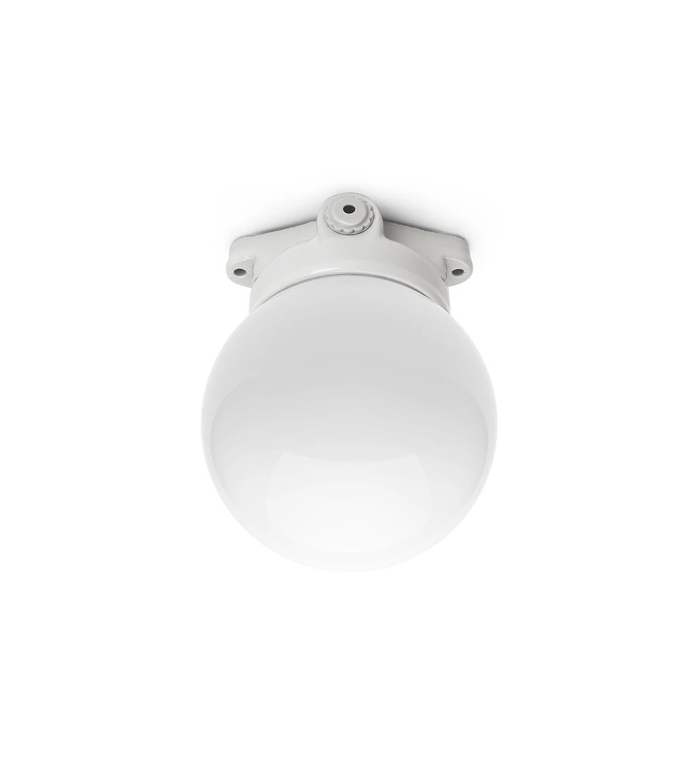THPG 100796 Lampa sufitowa LISILUX biała L, kula opalowa