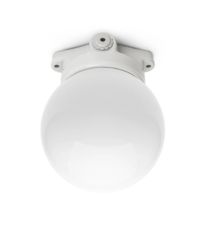 THPG 100796 Lampa sufitowa LISILUX biała L, kula opalowa