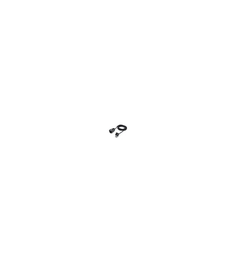 THPG 100855 Przedłużacz z wtyczką kątową i gniazdem, duroplast czarny, 2,5 m kabel w oplocie czarny