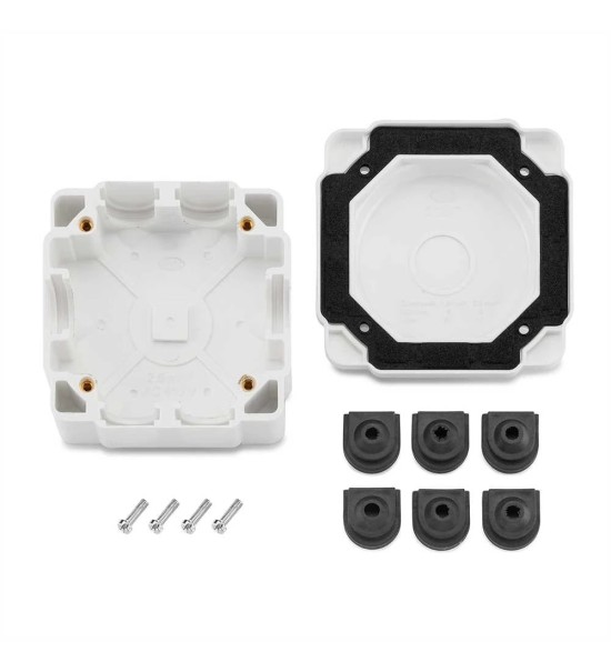 THPG 100923 Puszka natynkowa duroplast biała