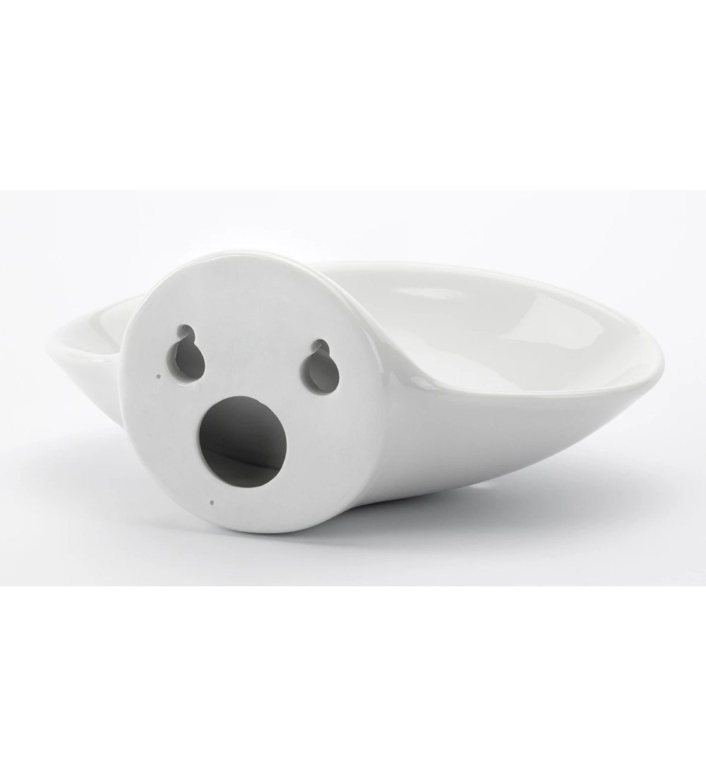 THPG 101072 Mydelniczka z białej porcelany, ścienna — zdjęcie 2