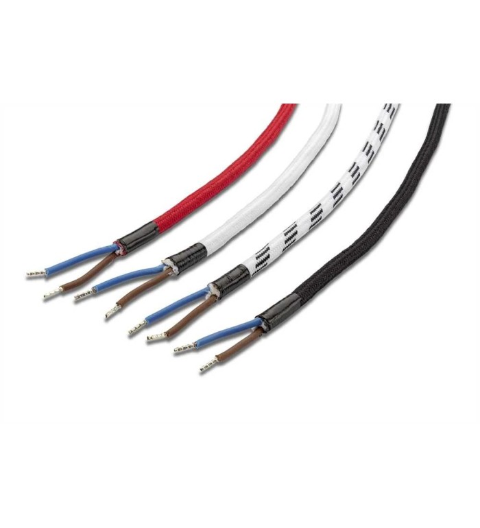 THPG 101142 Kabel w oplocie tekstylnym 2 x 0,75, dwużyłowy, z elementem nośnym — zdjęcie 5