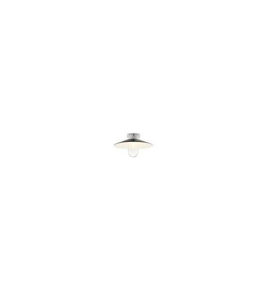 Cokół sufitowy 100751 + Klosz z blachy stalowej 101256 + Klosz szklany z gwintem 100878