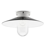 THPG 101279 Lampa sufitowa MEDIUM 2 porcelana, blacha stalowa, klosz przezroczysty