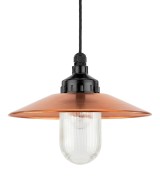 THPG 101282 Lampa wisząca MEDIUM 1 bakelit, miedź, szkło prasowane