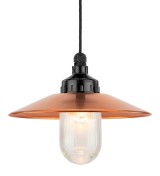 Lampa wisząca 101183 + Klosz miedziany 101211 + Klosz szklany z gwintem 100841