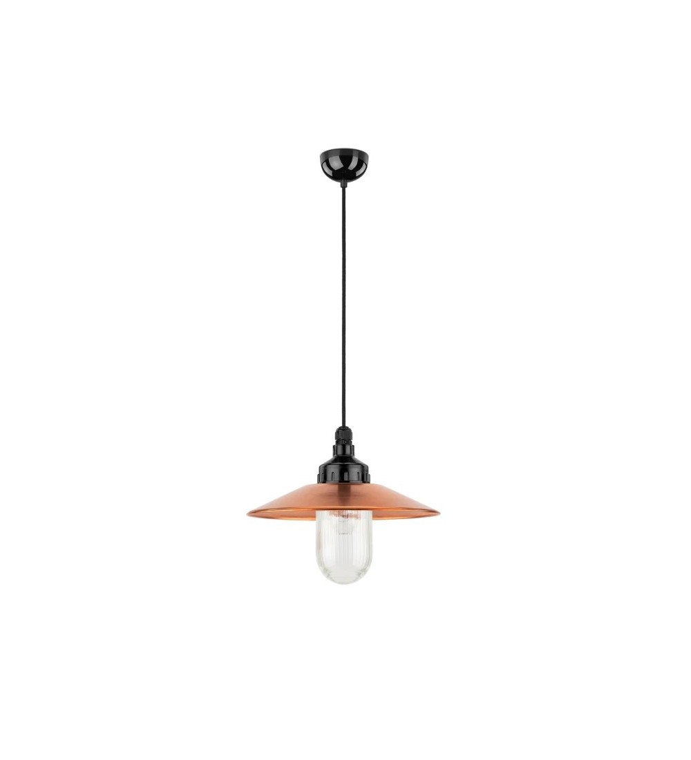 Lampa wisząca 101183 + Klosz miedziany 101211 + Klosz szklany z gwintem 100841