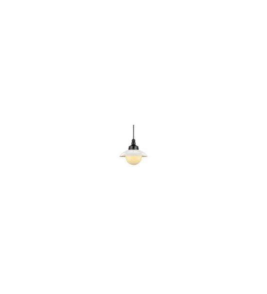 Lampa wisząca 101183 + Klosz z blachy stalowej 101253 + Klosz szklany z gwintem 100774