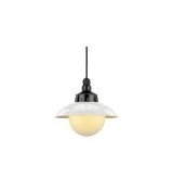 Lampa wisząca 101183 + Klosz z blachy stalowej 101253 + Klosz szklany z gwintem 100774