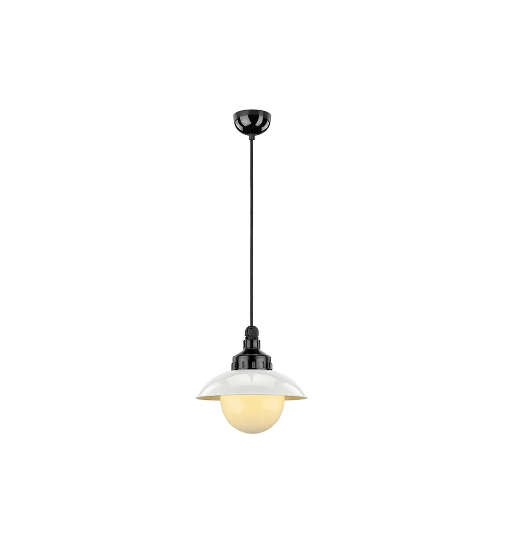 Lampa wisząca 101183 + Klosz z blachy stalowej 101253 + Klosz szklany z gwintem 100774