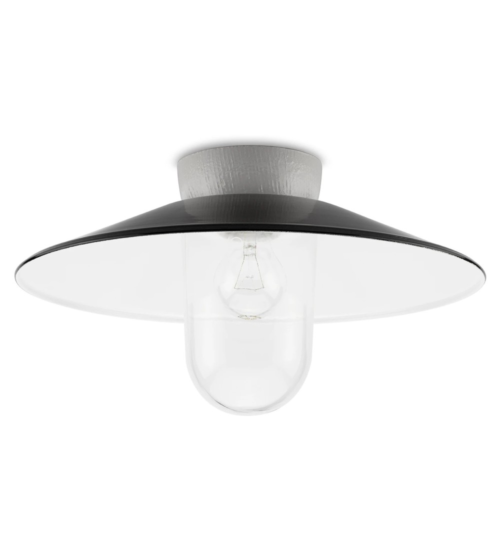THPG 101285 Lampa sufitowa MEDIUM 3 porcelana, blacha stalowa, szkło prasowane