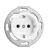 THPG 173067 Gniazdo z uziemieniem schuko porcelana biała