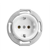 THPG 176400 Gniazdo z uziemieniem Schuko duroplast biały