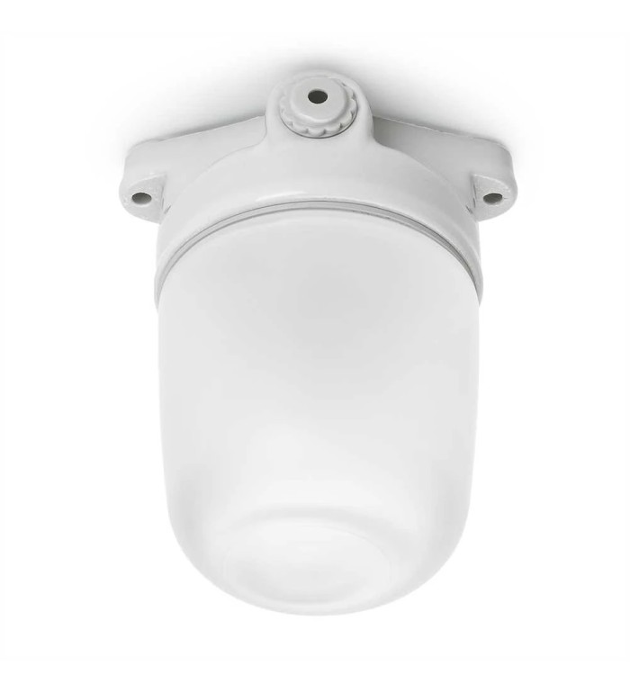 THPG 177048 Lampa sufitowa LISILUX biała L, klosz matowy (trawiony)