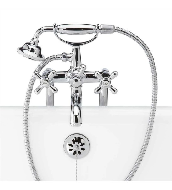 THPG 179092 Bateria wannowa wolnostojąca, mosiądz chromowany — zdjęcie 2