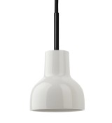 THPG 182251 Lampa wisząca z przepuszczającej światło porcelany 11 cm, z czarnym kablem