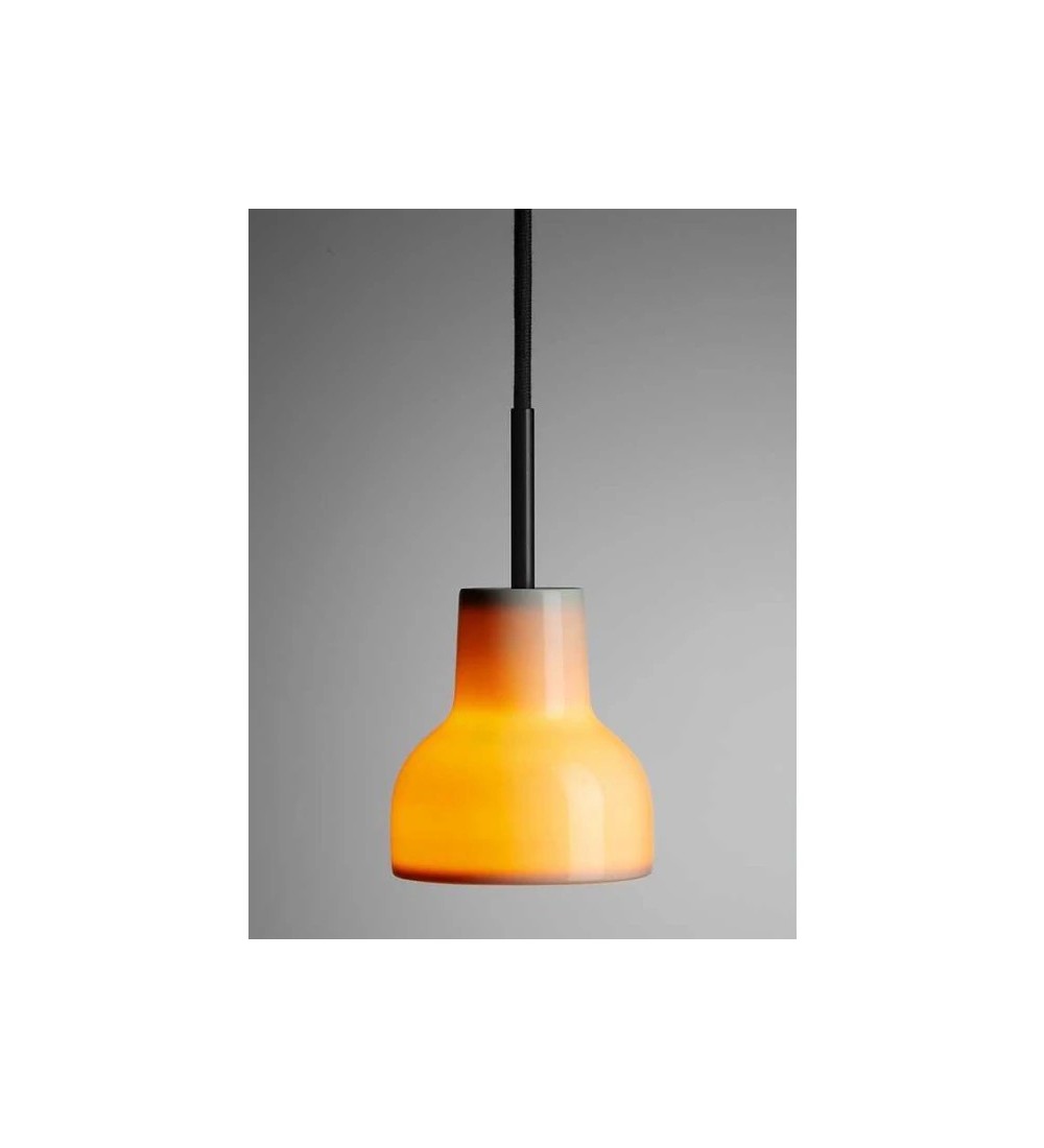 THPG 182251 Lampa wisząca z przepuszczającej światło porcelany 11 cm, z czarnym kablem — zdjęcie 3