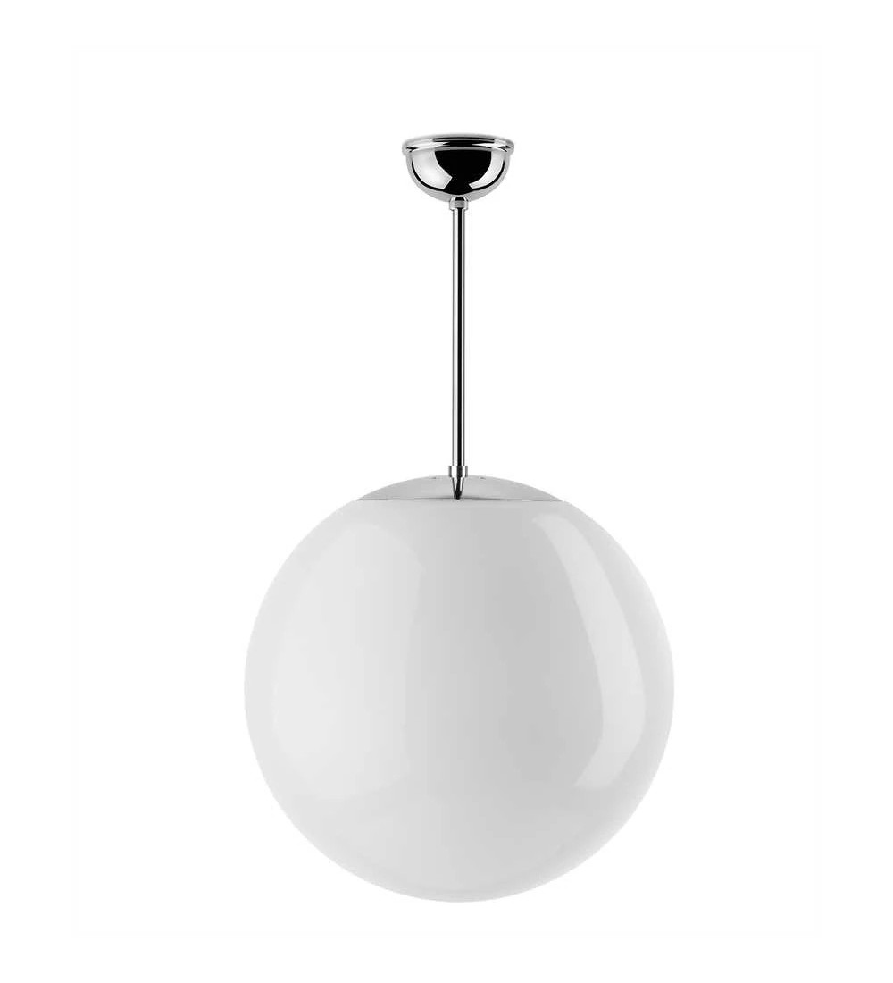 THPG 191003 Klosz kula do lampy wiszącej 30 cm biały wysoki połysk